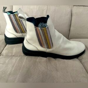 Free People Beuno metallic leather booties